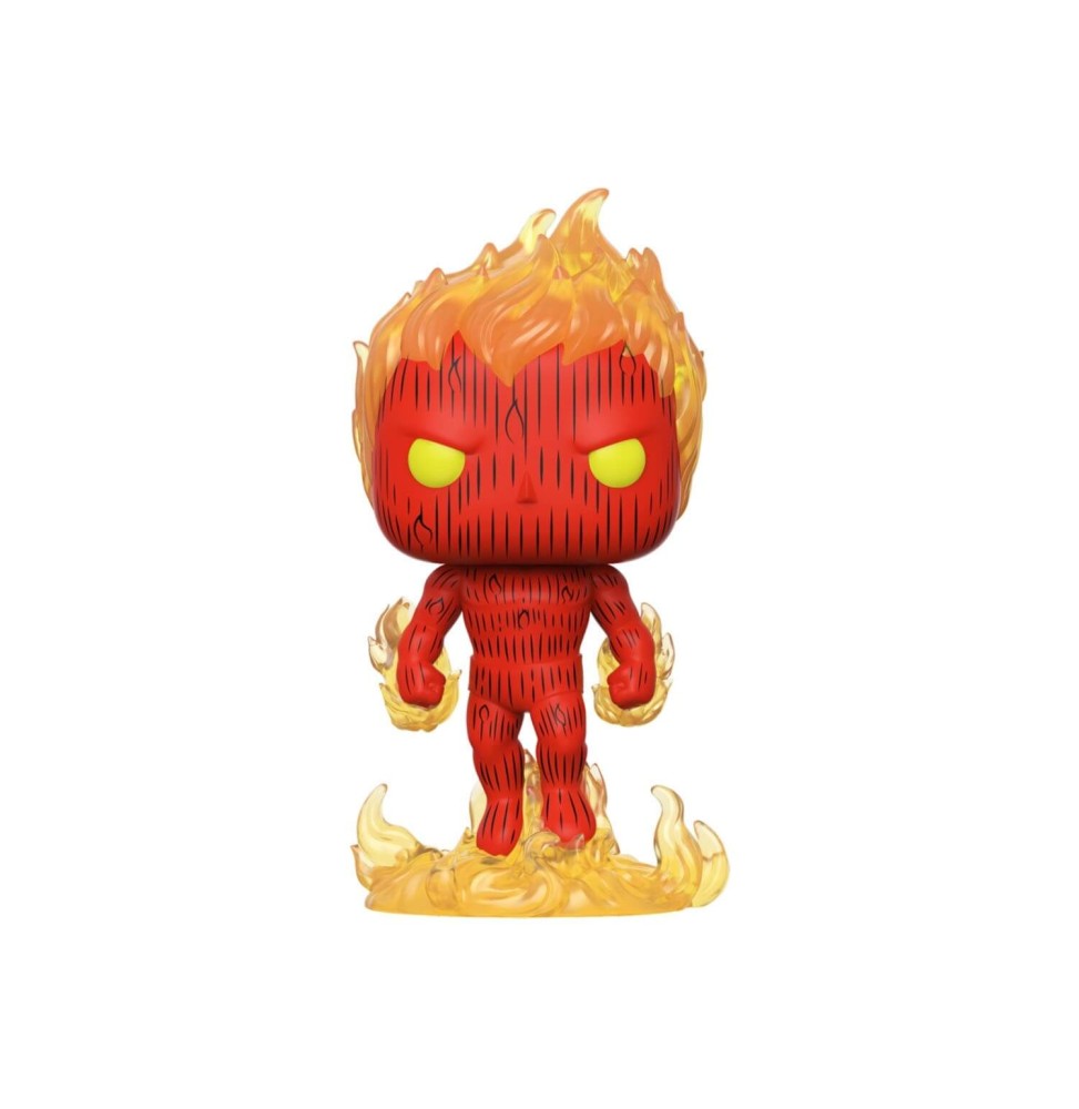 Figurine Marvel Fantastic Four - Human Torch Pop 10cm