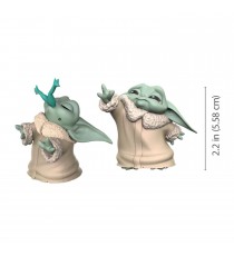 Figurine Star Wars Mandalorian - 2-Pack The Child Baby Yoda Force + Grenouille 6cm