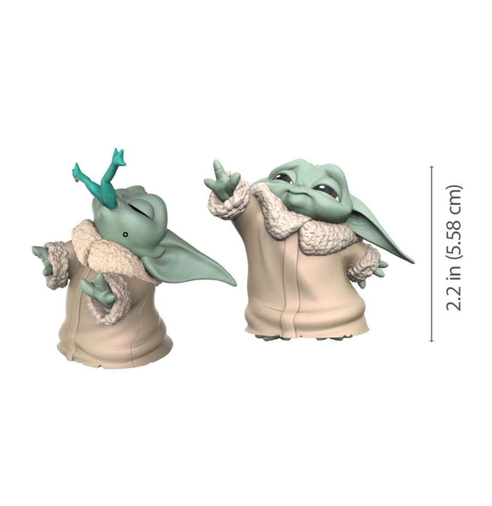 Figurine Star Wars Mandalorian - 2-Pack The Child Baby Yoda Force + Grenouille 6cm