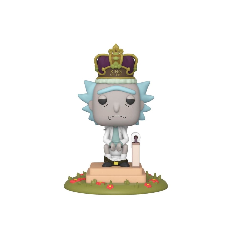 Figurine Rick & Morty - Rick On Throne King Of Sh!t Pop 10cm