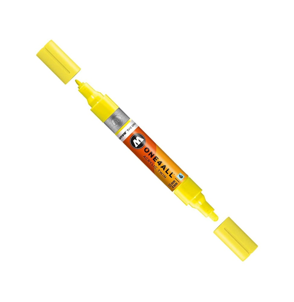 Marqueur Acrylic Twin OneForAll 220 Jaune Fluo 1.5/4mm