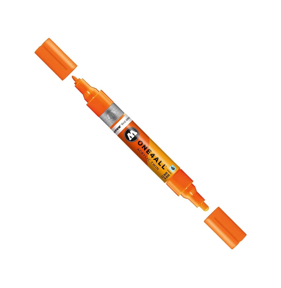 Marqueur Acrylic Twin OneForAll 218 Orange Fluo 1.5/4mm