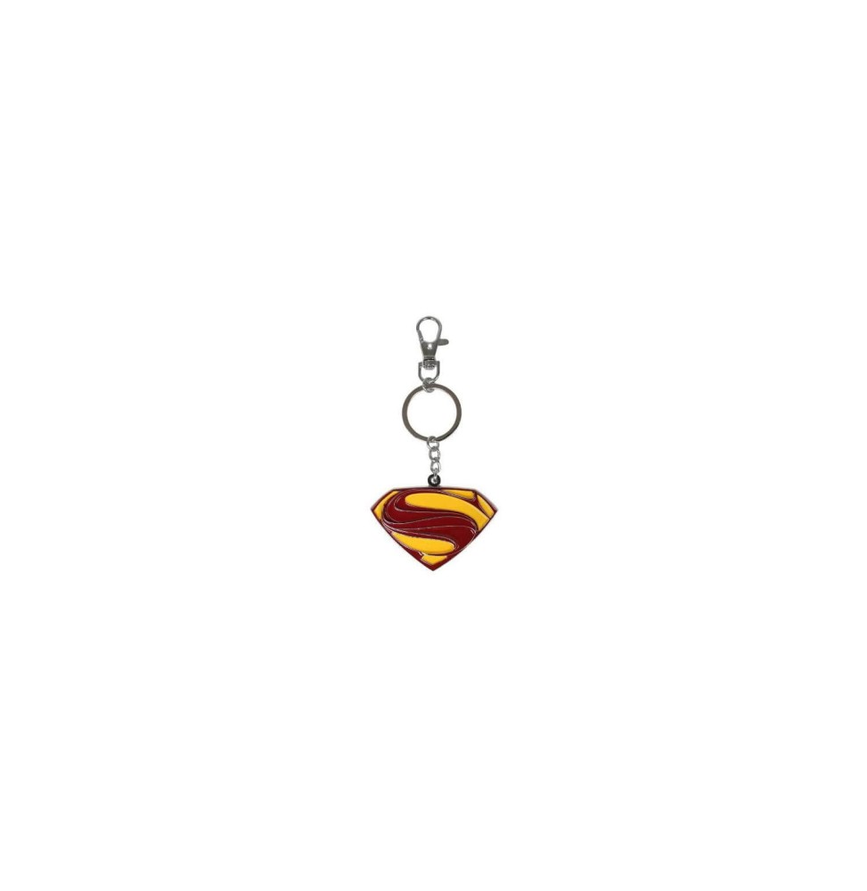 Porte Clé Superman Man Of Steel - Logo Metal 5cm