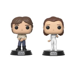 Figurine Star Wars - 2-Pack Han & Leia ESB 40Th Anniv Pop 10cm