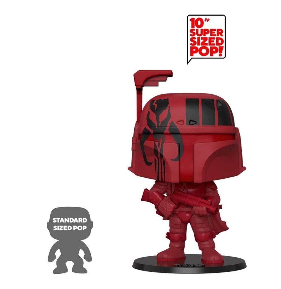 Figurine Star Wars - Boba Fett Red Black Logo Pop 25cm