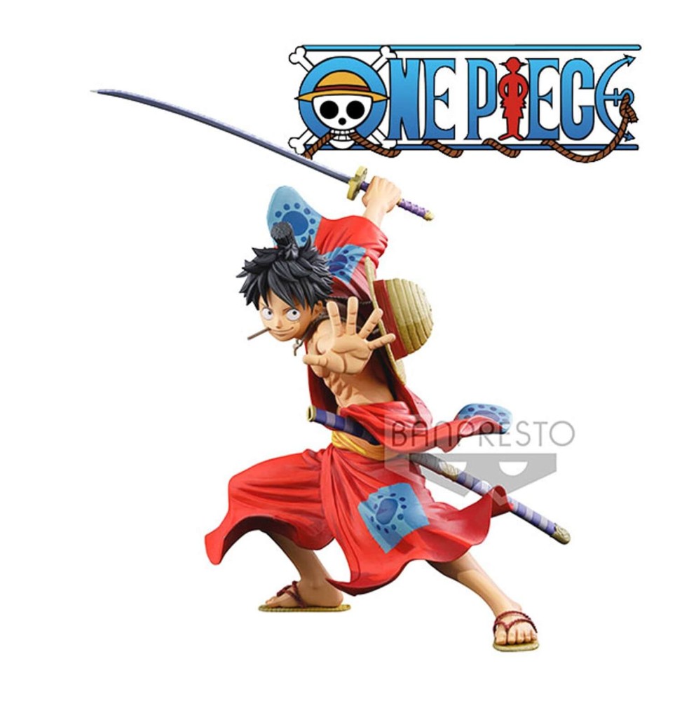 Figurine One Piece - Monkey D Luffy Super Master Stars Piece Manga Dimension 19cm