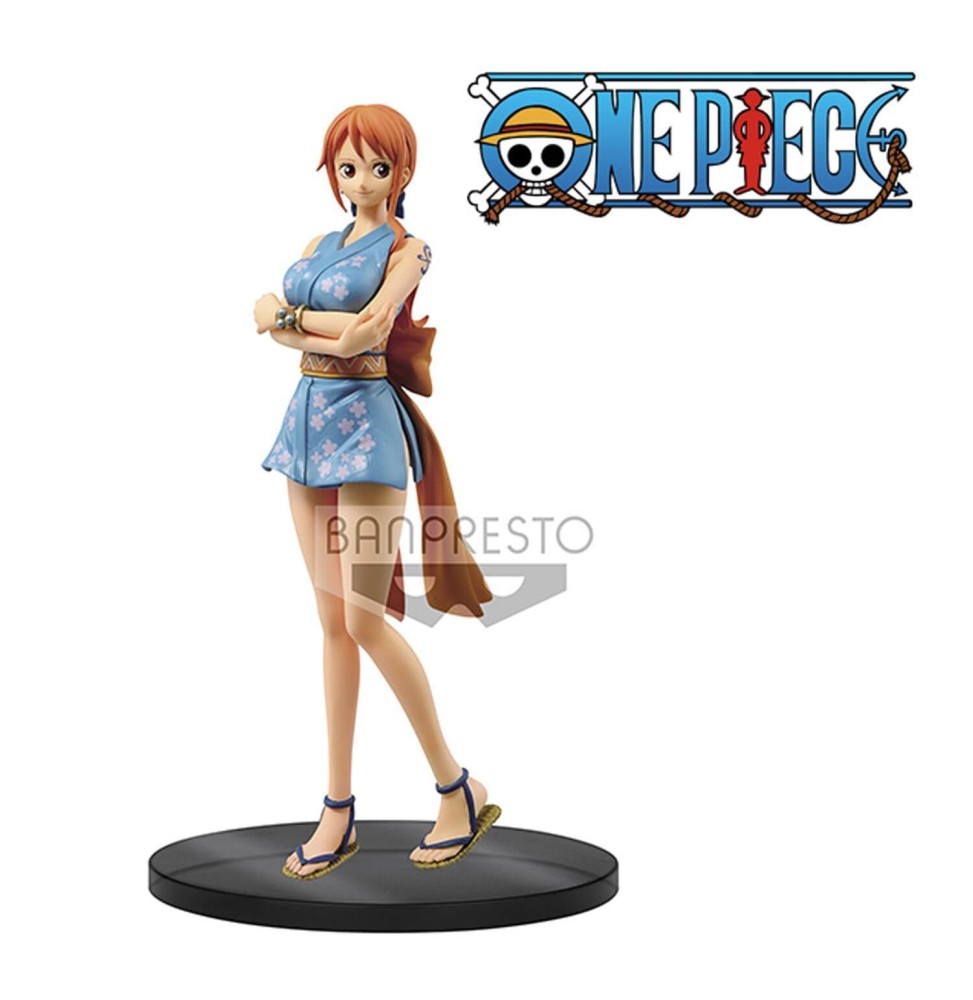 Figurine One Piece - Nami Grandline Men Wanokuni Vol 6 15cm