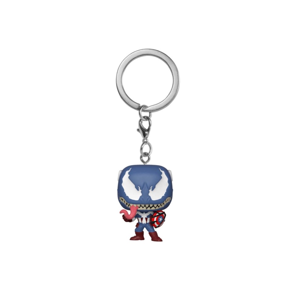 Porte Clé Marvel - Captain America Venomized Pocket Pop 4cm