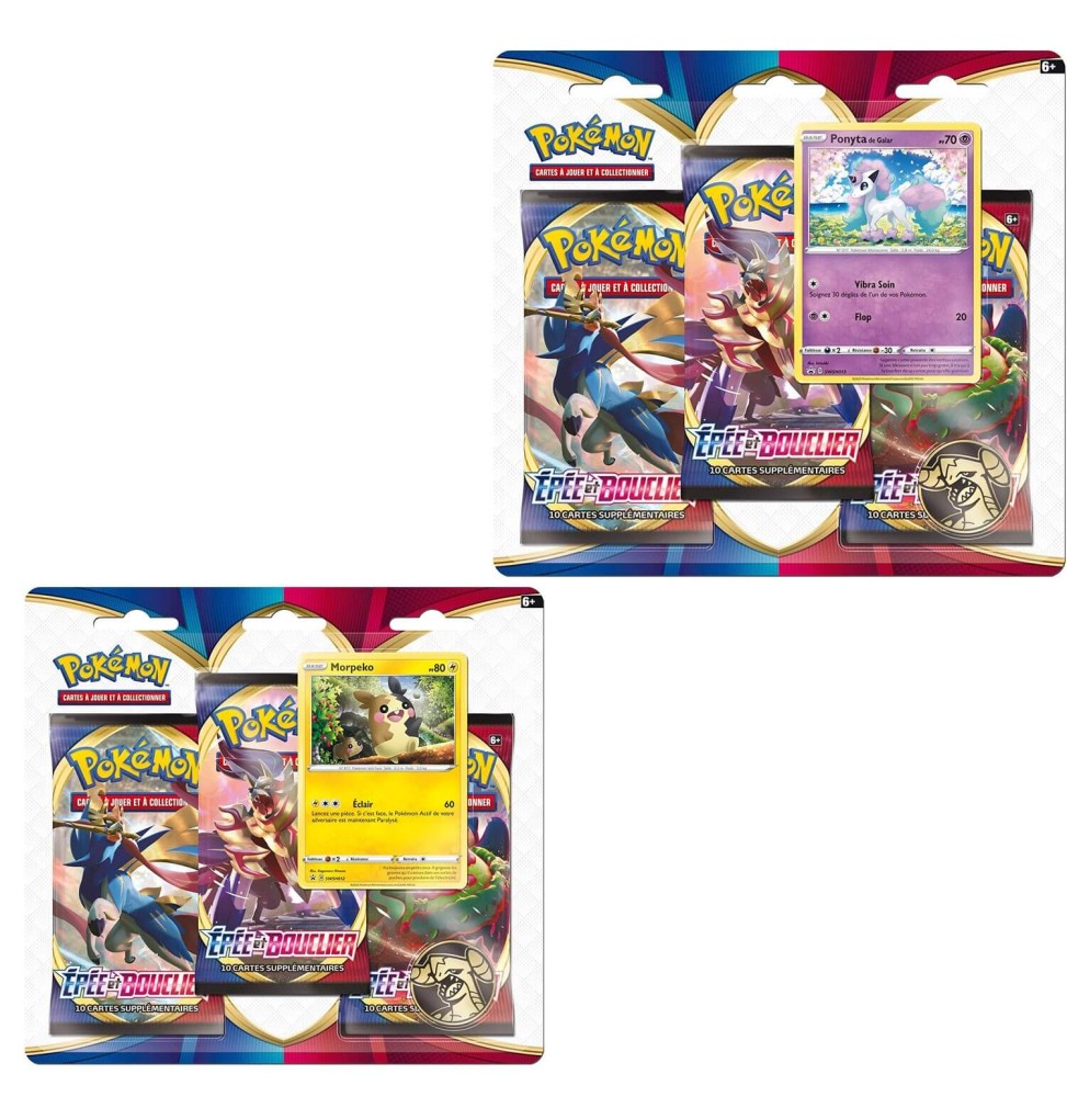 Pokemon - Pack 3 Boosters Epée et Bouclier