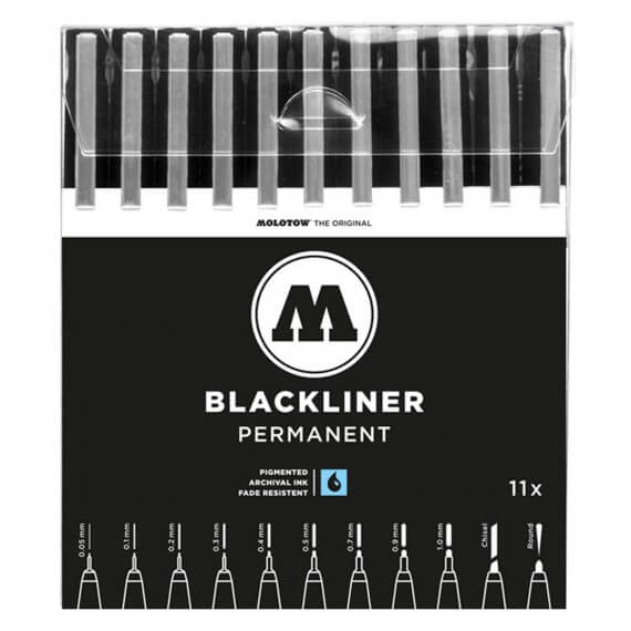 Pochette Complète 11 Marqueurs Blackliner