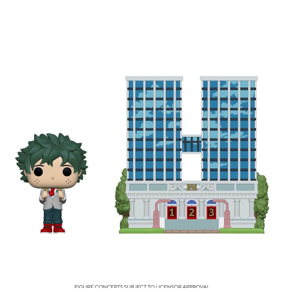 Figurine My Hero Academia - Town U.A Hight School With Deku Pop 10cm