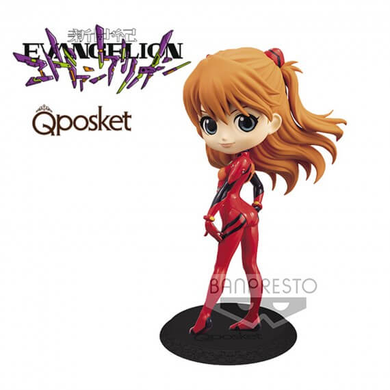 Figurine Evangelion - Asuka Shikinami Langley Plugsuit Style Ver B QPosket 14cm