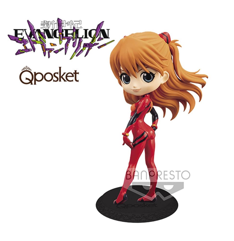 Figurine Evangelion - Asuka Shikinami Langley Plugsuit Style Ver B QPosket 14cm