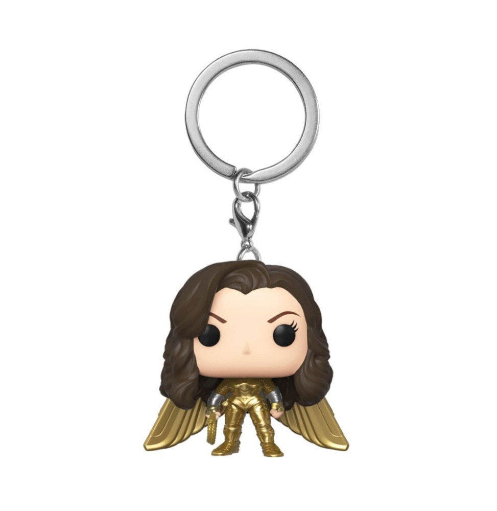 Porte Clé DC Heroes - Wonder Woman 84 Gold Wing No Helmet Pop 4cm