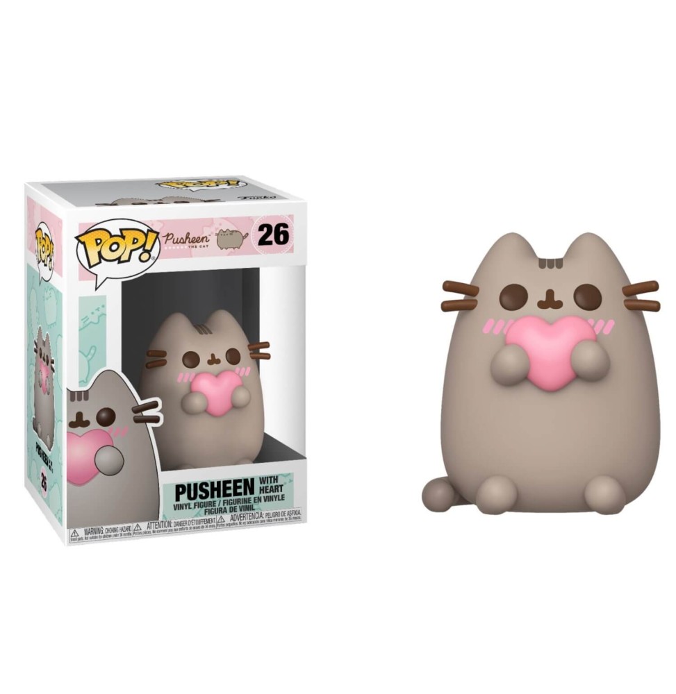 Figurine Pusheen - Pusheen With Heart Pop 10cm