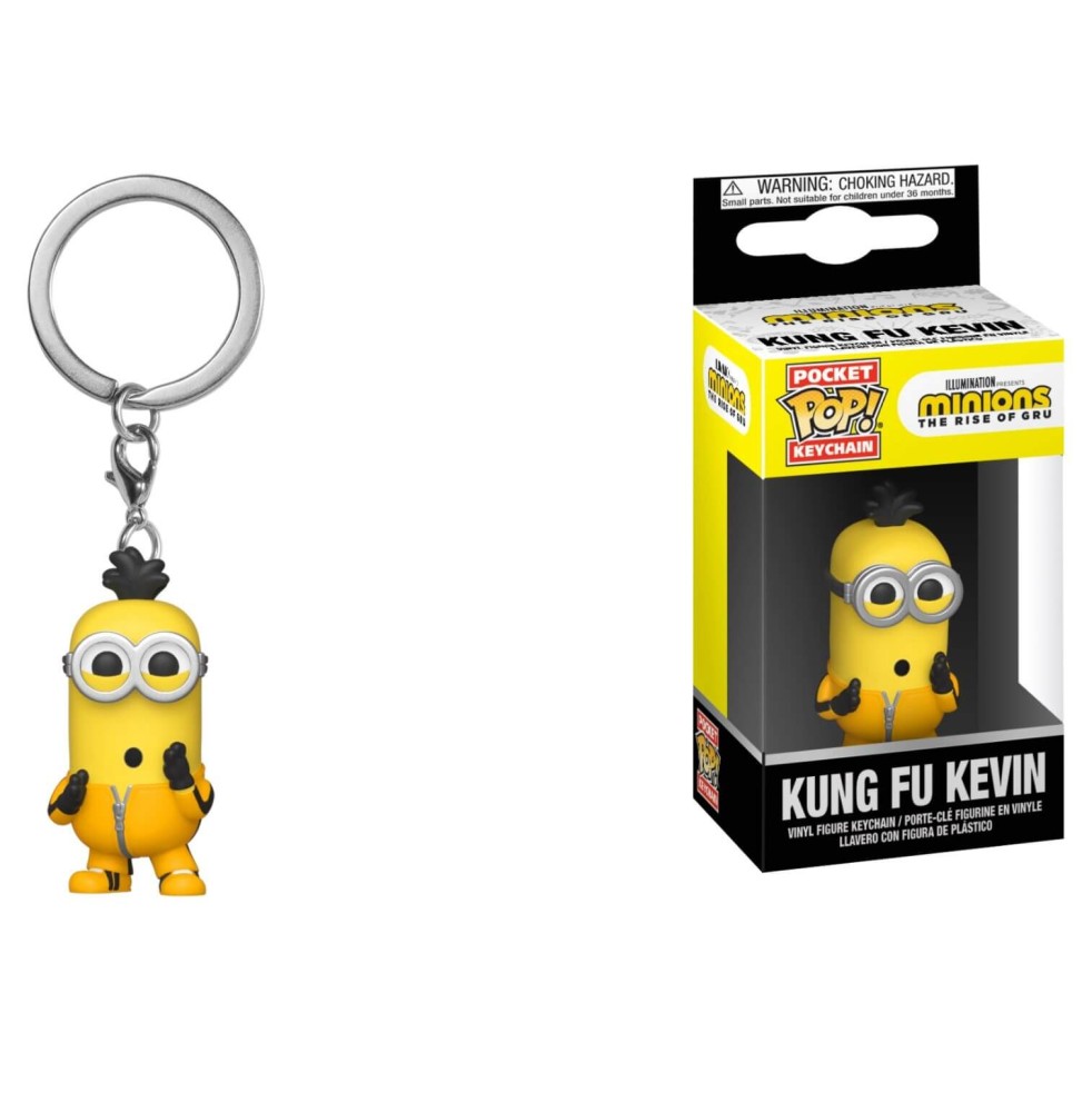 Porte Clé Minions 2 - Kung Fu Kevin Pocket Pop 4cm