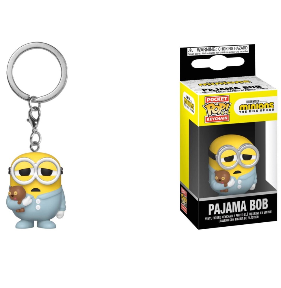 Porte Clé Minions 2 - Pajama Bob Pocket Pop 4cm