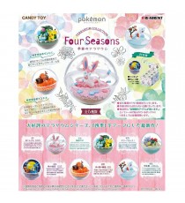 Set De 6 Figurines Pokemon Pokeball Terrarium 4 Seasons