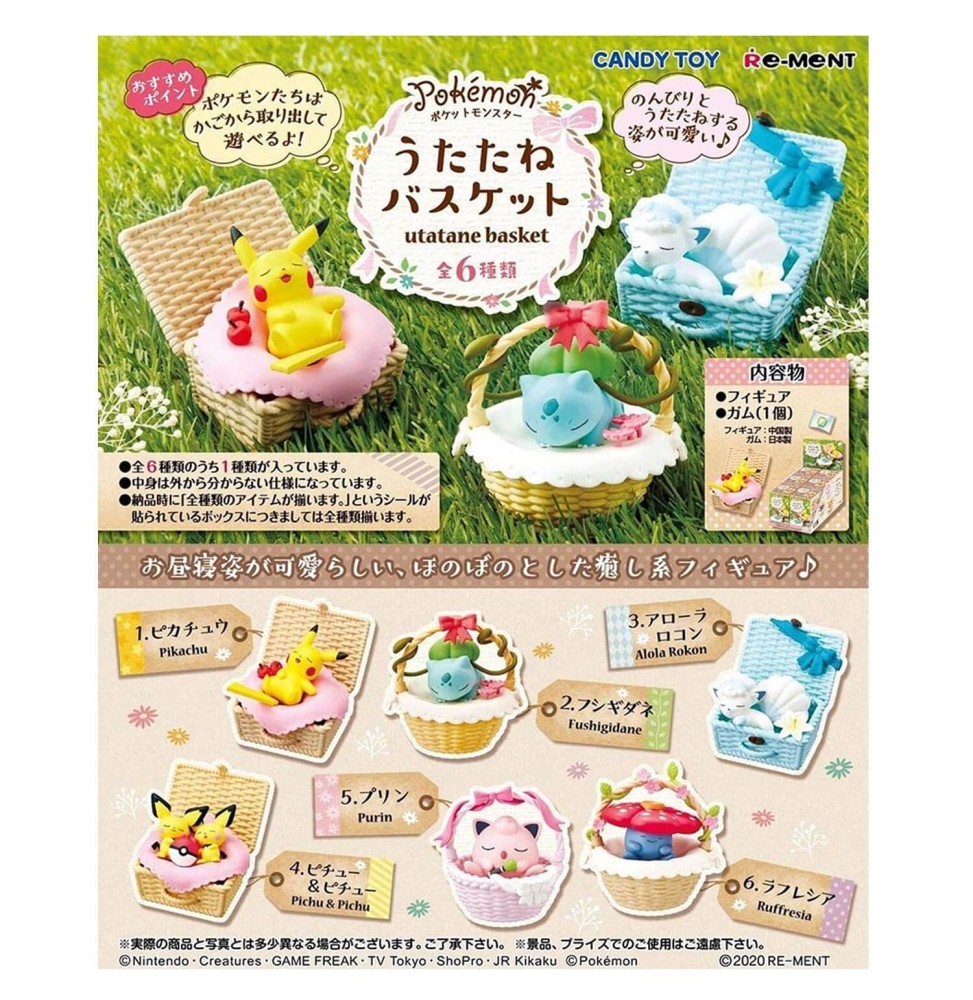 Set De 6 Figurines Pokemon Utatane Basket