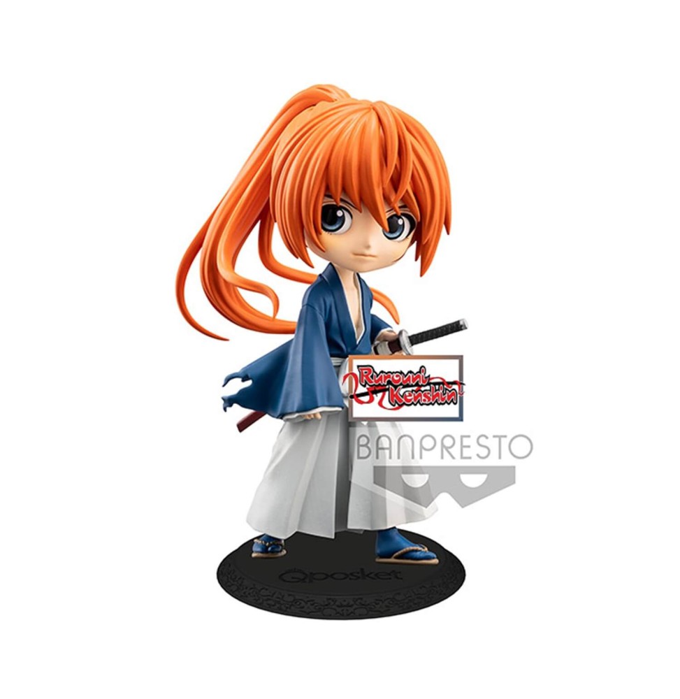 Figurine Ruroni Kenshin - Battousai Himura Ver A Q Posket 14cm