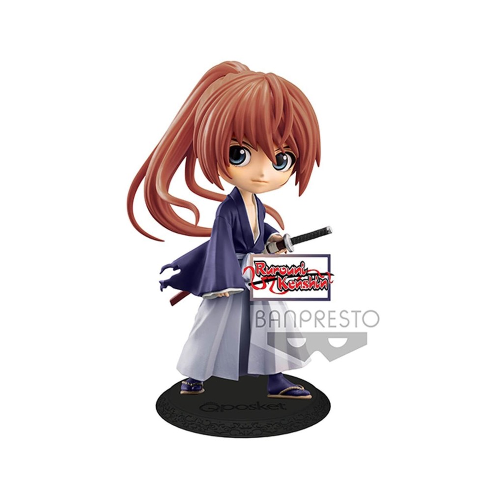 Figurine Ruroni Kenshin - Battousai Himura Ver B Q Posket 14cm