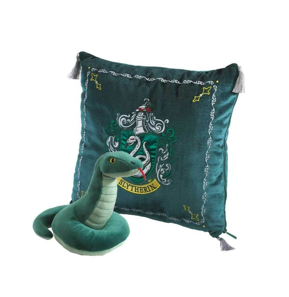 Harry Potter - Peluche et coussin de la Maison de Serpentard