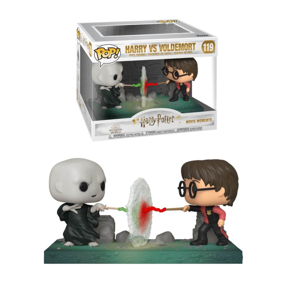 Figurine Harry Potter - Harry vs Voldemort Movie Moment Pop 10cm