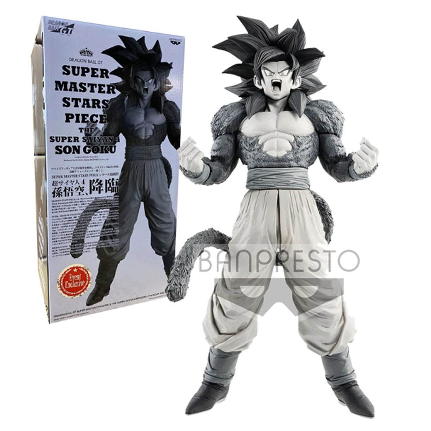 Figurine DBZ - Son Goku Super Saiyan 4 Special Color B&W Master Sta...