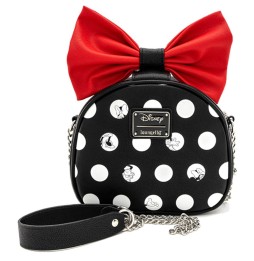 Mini Sac Bandouliere Disney - Minnie Polka Noeud Rouge