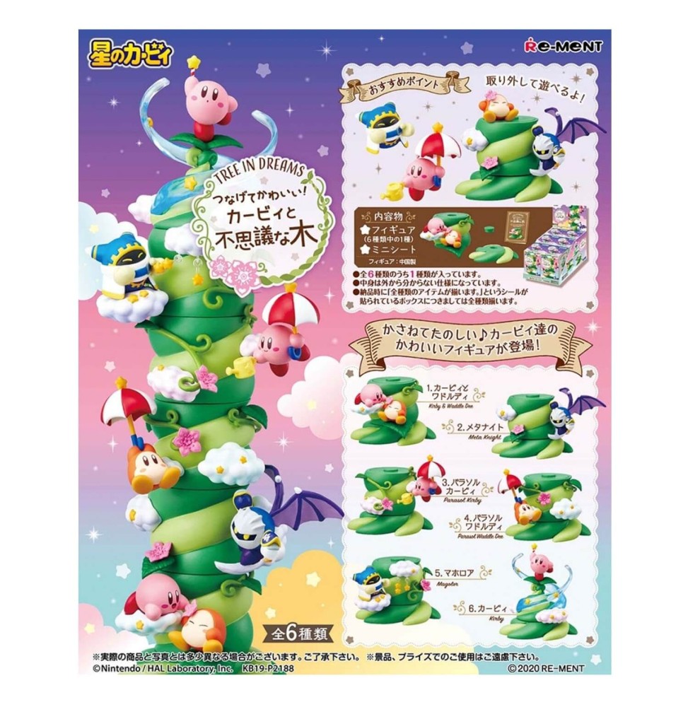 Boite de 6 Figurines Kirby Terrarium Tree in Dreams