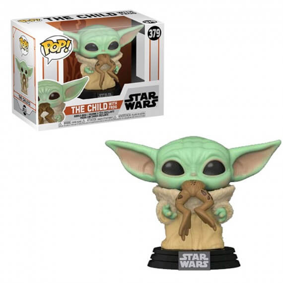 Figurine Star Wars Mandalorian - Baby Yoda The Child With Frog Pop 10cm