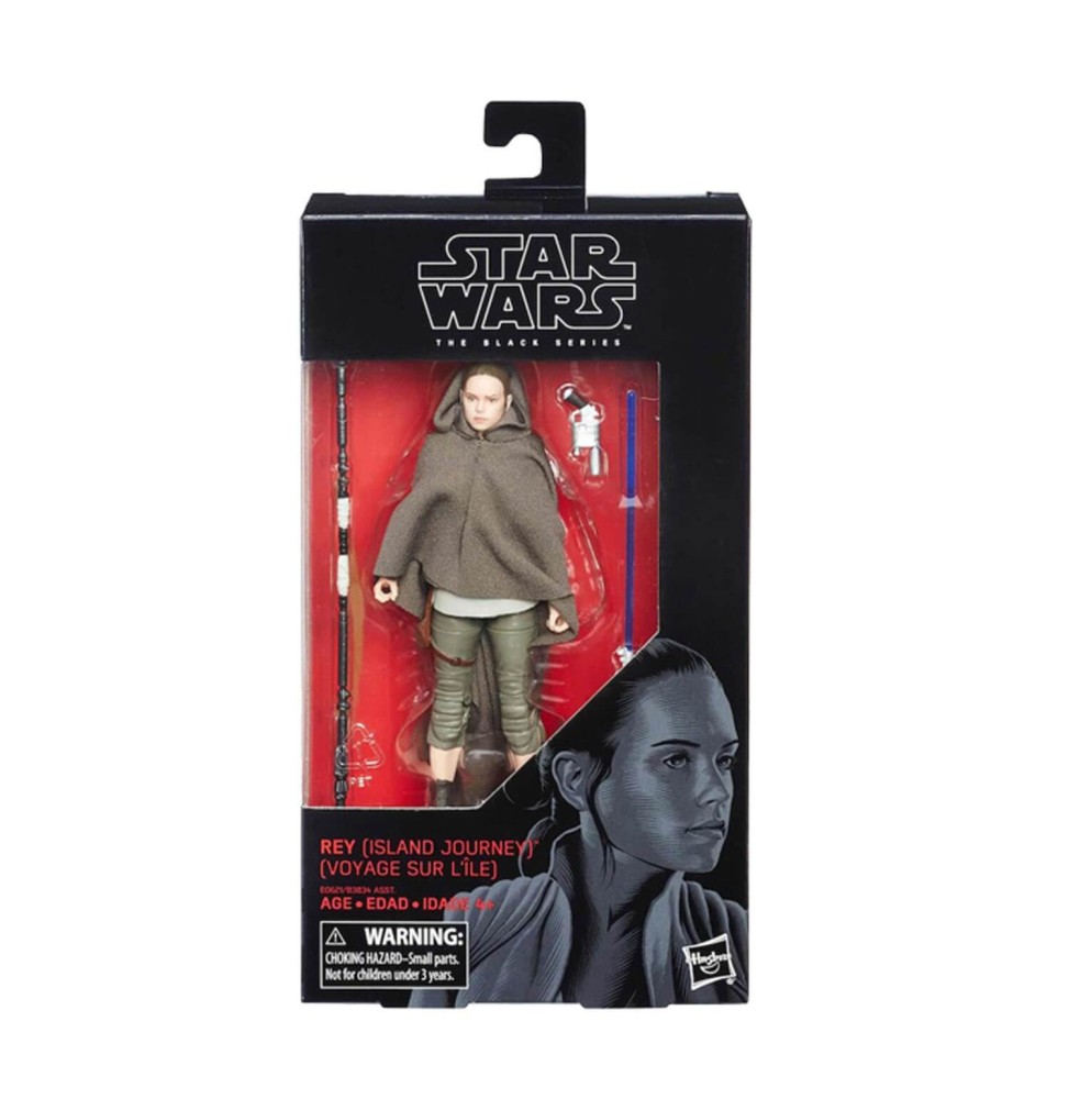 Figurine Star Wars Les Derniers Jedi - Rey Island Journey Black Series 15cm