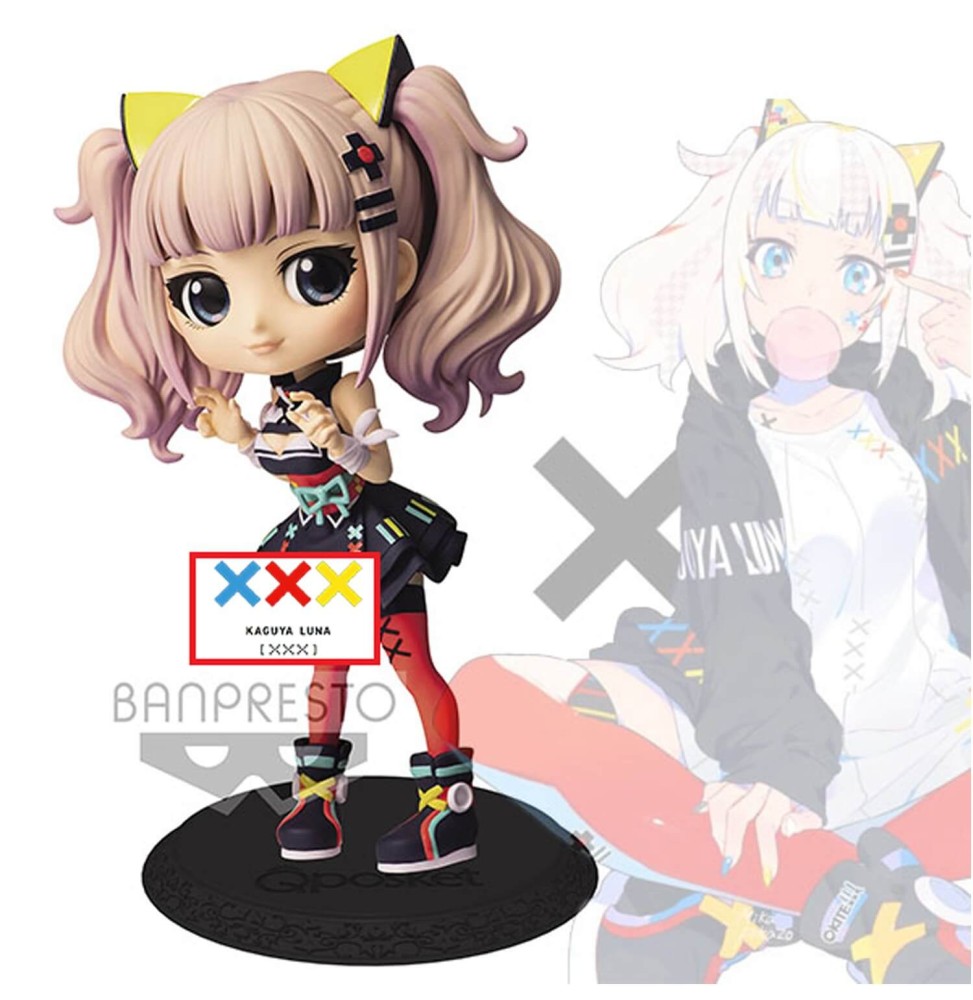 Figurine Virtual Youtuber - Luna Kaguya Q Posket Ver B 14cm