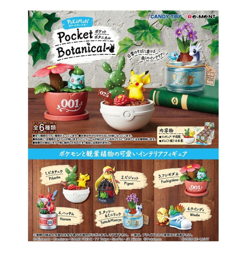 Set De 6 Figurines Pokemon Pocket Botanical