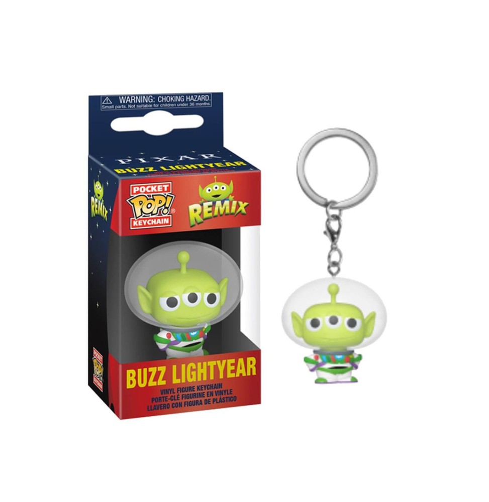 Porte Clé Disney Pixar - Alien As Buzz Pocket Pop 4cm