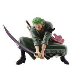 Figurine One Piece - Roronoa Zoro Scultures Big Banpresto Figure Colosseum 4 Vol 3 13cm