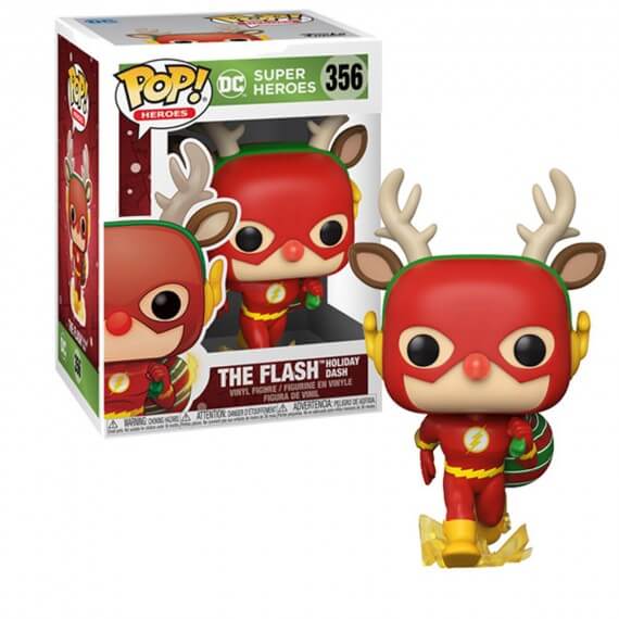 Figurine DC - Rudolph Flash Holiday Pop 10cm