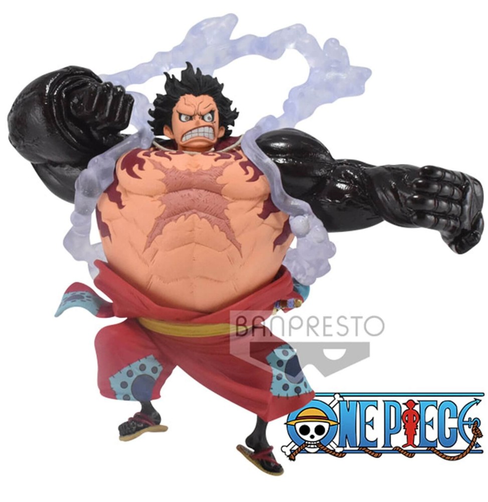 Figurine One Piece - Monkey Luffy Gear 4Th Wanokuni King Of Artist 15cm