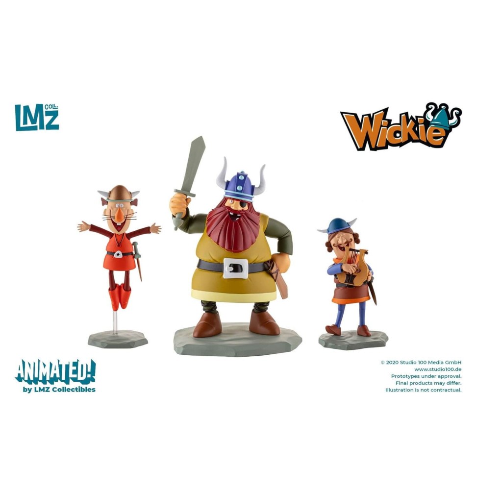 Coffret 3 Résines Vicky le Viking - Halvar, Gorn & Ulme