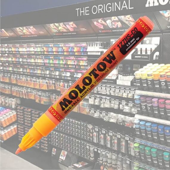 Marqueur Acrylic OneForAll 218 Orange Fluo 1.5mm