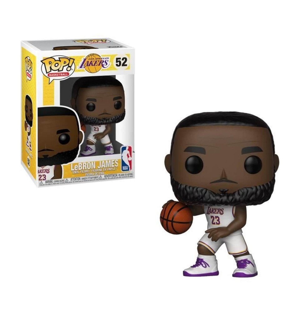 Figurine NBA - Laker Lebron James White Uniform Pop 10cm