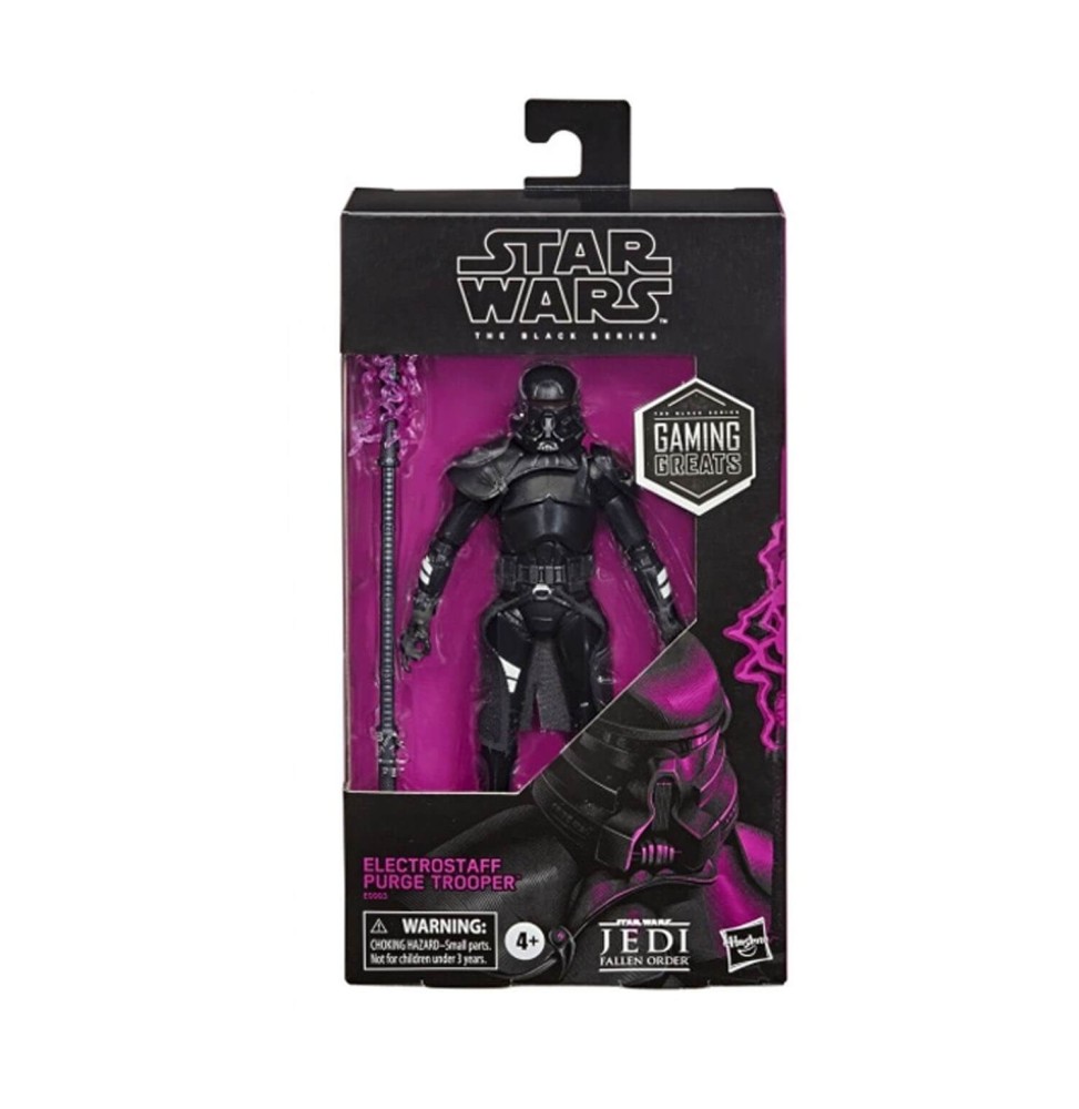 Figurine Star Wars Jedi Fallen Order - Electrostaff Purge Trooper Black Series 15cm