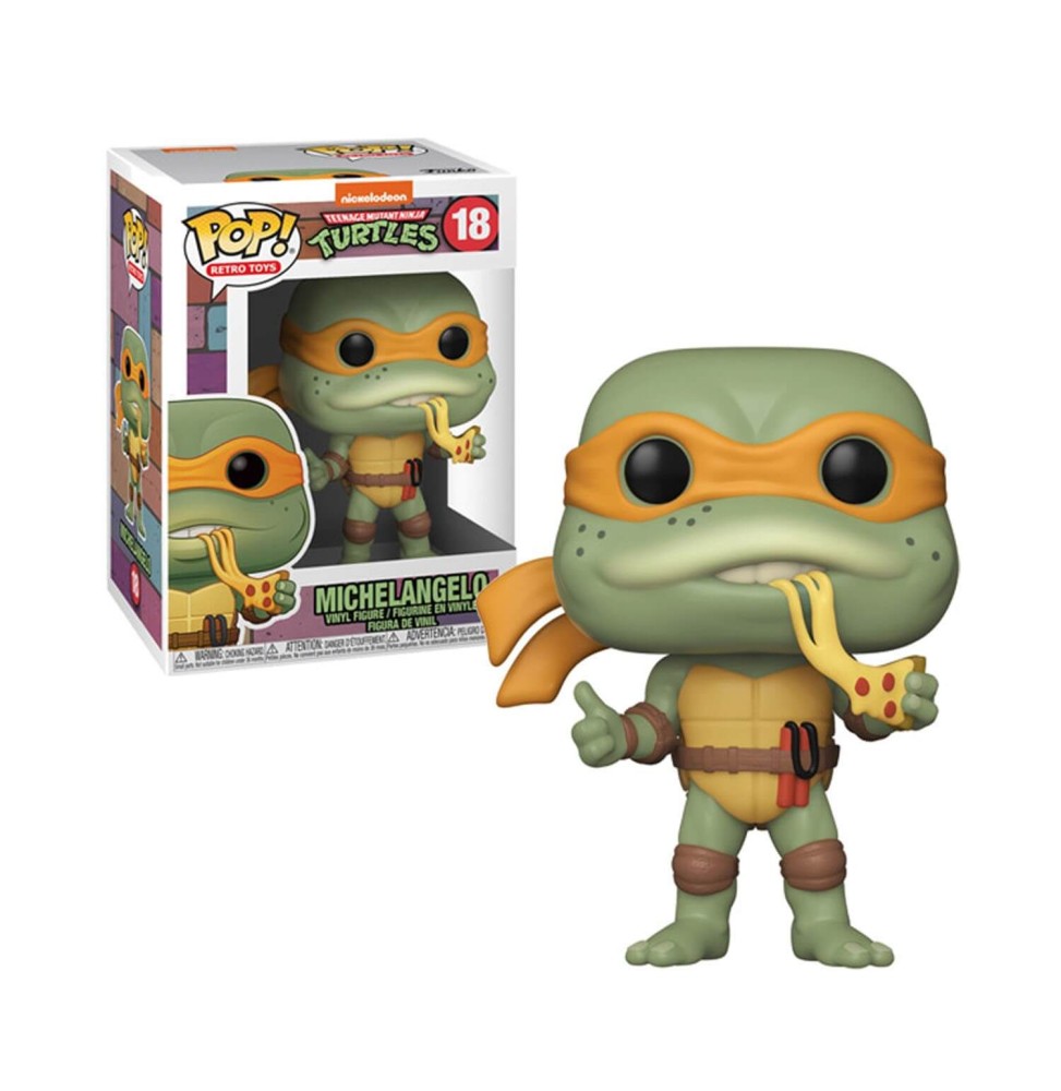 Figurine TMNT Tortues Ninja - Michelangelo Pop 10cm