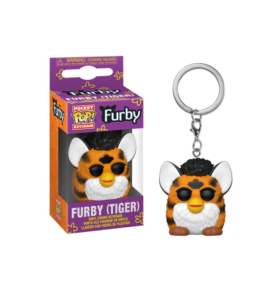 Porte Clé Hasbro Retro Toys - Tiger Furby Pocket Pop 4cm