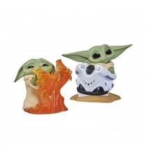 Figurine Star Wars Mandalorian - 2-Pack The Child Baby Yoda Feu + Casque 6cm