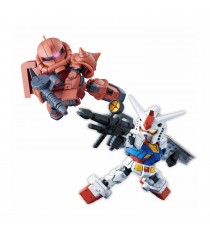Maquette Gundam - RX-78-2 & MS-06S Zaku II SD Gundam Cross Silhouette 10cm