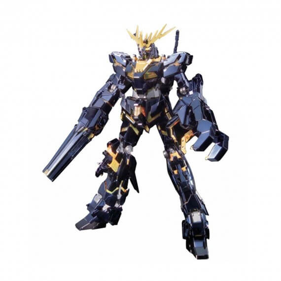 Maquette Gundam - RX-0 Unicorn Gundam Banshee Titanium Finish Gunpla MG 1/100 18cm