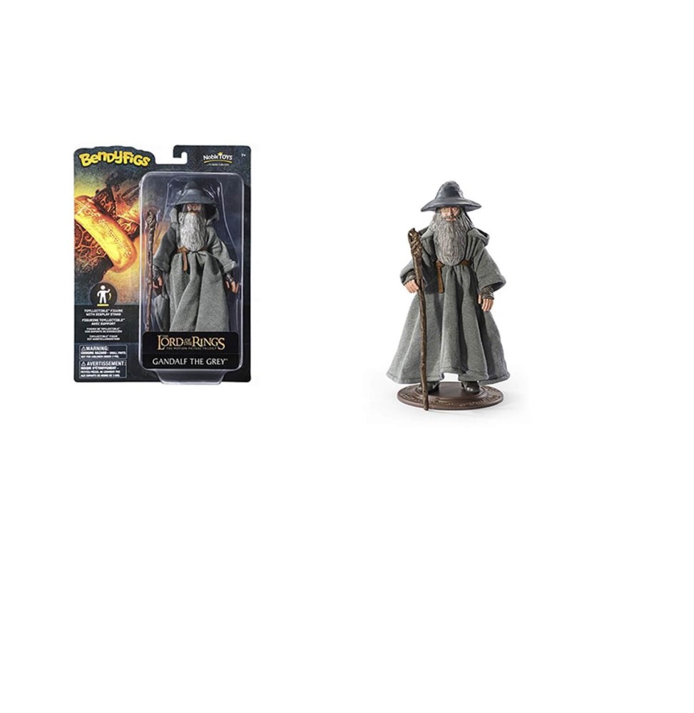 Figurine Le Seigneur des Anneaux - Gandalf Le Gris Bendyfigs 18 cm