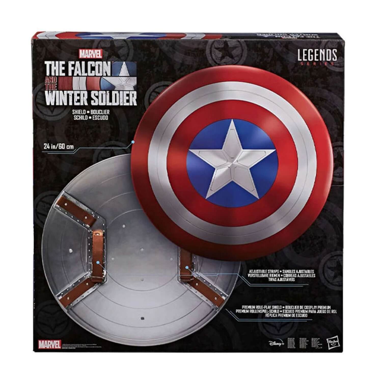 Réplique Marvel - Bouclier Captain America 60cm - Hasbro