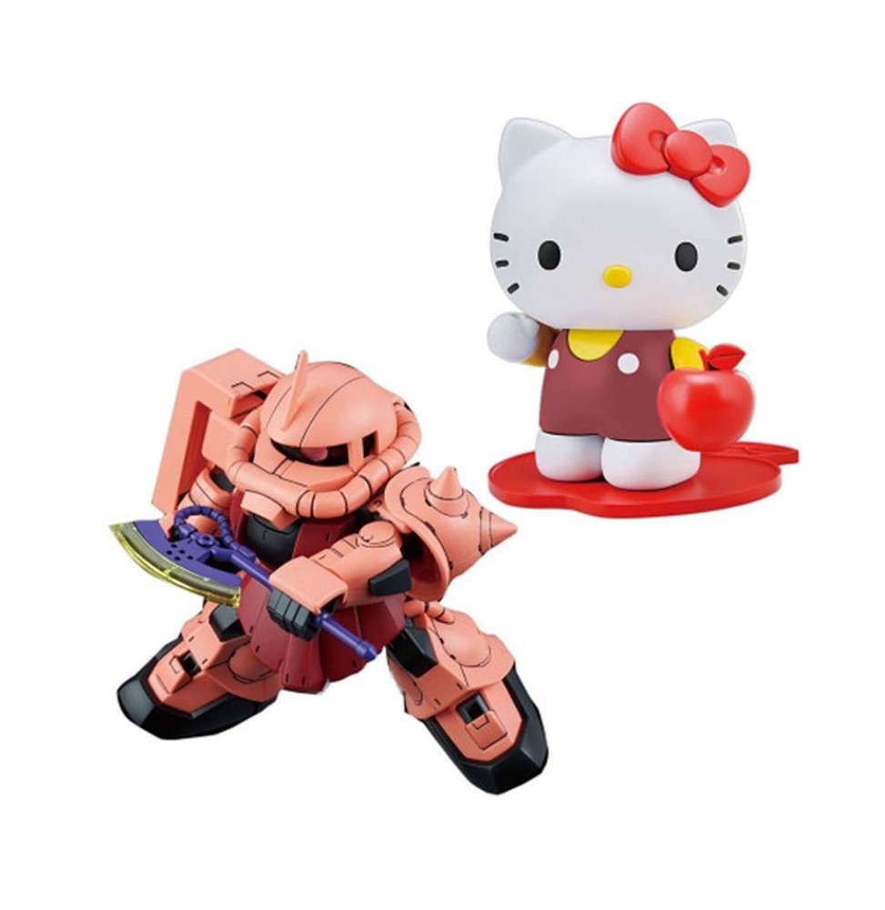 Maquette Gundam - Hello Kitty Ms-06S Chars Zaku II Gunpla SD Cross Silhouette 8cm